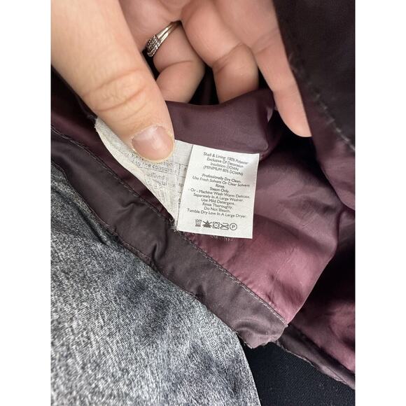 Eddie Bauer Women Large ZIP Up Puffer Down Jacket Winter Outdoors CLT - Picture 6 of 8